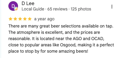 5-star review by D Lee on Google